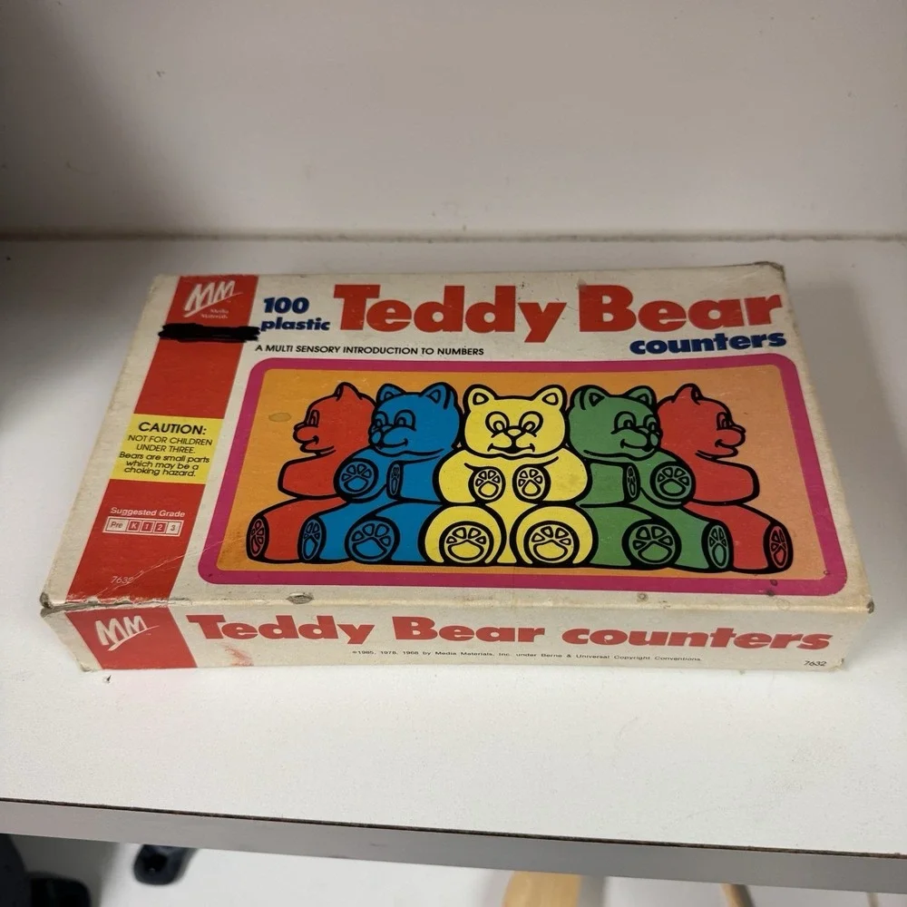 1985 VTG Teddy Bear Counters Multi-Sensory Intro to Numbers Mostly Complete (95)
